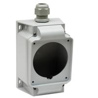 pkz100 Schneider Electric Mureva Grey Stainless Steel Back Box, IP67,  Surface Mount, 90 x 100mm