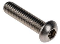 183-8755 RS PRO Stainless Steel Hex Socket Button Screw, ISO 7380, M6 x 25mm