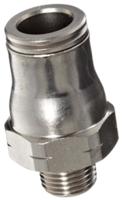 3675-06-13 Legris LF3600 Series Straight Threaded Adaptor, R 1/4 Male to Push In 6 mm, Threaded-to-Tube Connection Style