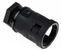 bvnv-m207 PMA Straight, Conduit Fitting, 17mm Nominal Size, M20, PA 6, Black IP68 rating