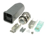 09451151520 Harting Han 3A RJ45 Series Male RJ45 Connector, Cable Mount, Cat6a, UTP Shield