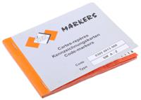 136-3289 RS PRO Adhesive Cable Markers, Black on White, Pre-printed "A → Z; -; 0 → 15"