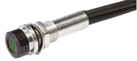 oxlmil5024acfl30hgreen Oxley Green Panel Mount Indicator, 24V ac, 5mm Mounting Hole Size, Lead Wires Termination, IP67