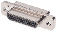 mdm-25psb-a174 ITT Cannon MDM 25 Way Panel Mount D-sub Connector Plug, 1.27mm Pitch