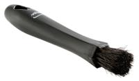 631559 Vikan Soft Bristle Black Scrubbing Brush, 24mm bristle length, Natural Hair bristle material