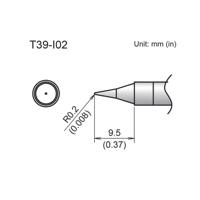 t39-i02 Hakko FX-9701/9702 R0.2 x 9.5 mm Micro Fine Soldering Iron Tip for use with FX-9701, FX-9702