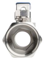 499-2830 RS PRO Stainless Steel Reduced Bore, 2 Way, Ball Valve, Threaded, BSPP 38.1mm, 68bar Operating Pressure