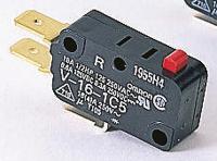 v-16-1c5 Omron Plunger Micro Switch, Tab Terminal, 16 A @ 250 V ac, SPDT, IP40