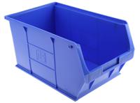 484-4157 RS PRO PP Storage Bin, 350mm x 205mm x 181mm, Blue