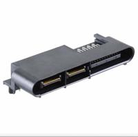 lpht-04-24-l-rt1-gp Samtec LPHT Series Right Angle Surface Mount PCB Socket, 24-Contact, 7-Row, 1.27mm Pitch, Solder Termination