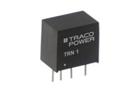 trn-1-0521 TRACOPOWER TRN 1 DC-DC Converter, ±5V dc/ ±100mA Output, 4.5 → 13.2 V dc Input, 1W, PCB Mount, +90°C Max Temp