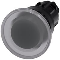 3su1001-1bd70-0aa0 Siemens SIRIUS ACT 3SU10 Series Clear Momentary Push Button Head, 22mm Cutout, IP66, IP67, IP69K