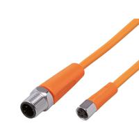 evt317 ifm electronic Male 1 way M12 to Female 1 way M8 Sensor Actuator Cable, 2.5 m