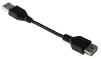 182-8487 RS PRO USB 2.0, Male USB A to Female USB A, 120mm