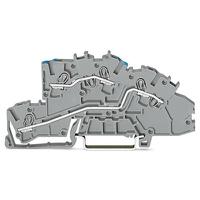 2003-7649 WAGO  TOPJOB S Series Grey, 2.5mm², 3-Level, Push In Termination