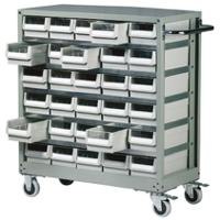669-3816 RS PRO 30 Drawer Storage Unit, Steel, 880mm x 880mm x 400mm, Grey
