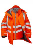 pr497-m Coat 7 in 1 Hi Vis Orange Breathable PU