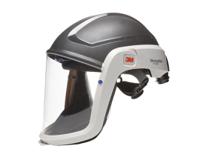 7100257936-m-307 3M Versaflo Black, White Safety Helmet with Chin Strap, Ventilated