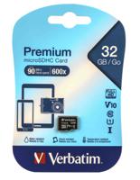 44013 Verbatim 32 GB MicroSDHC Micro SD Card, Class 10