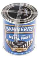 5092966 Hammerite Metal Paint in Smooth Black 750ml
