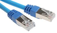 791-7047 RS PRO, 30m Cat6, Blue RJ45 to Male RJ45 Male, F/UTP Shielded, Terminated LSZH Sheath