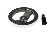 237-536 RS PRO Silver Die Cast Aluminium Hand Wheel, 140mm diameter