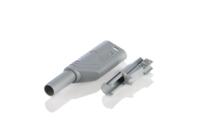934099106 Hirschmann Test & Measurement Grey Male Banana Plug, 4 mm Connector, Screw Termination, 24A, 1000V ac/dc, Nickel Plating