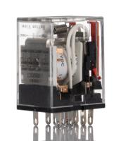 my4-gs-r-dc12 Omron Plug In Power Relay, 12V dc Coil, 6A Switching Current, 4PDT