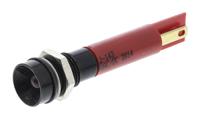 212-143 RS PRO Red Panel Mount Indicator, 24V dc, 8mm Mounting Hole Size, Solder Tab Termination, IP67