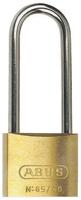 xr0065ibhb46 ABUS Key Weatherproof Brass, Stainless Steel Weatherproof Padlock, 6.5mm Shackle, 40mm Body