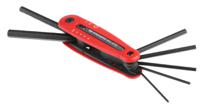 86hje7a Facom 7 piece Folding Hex Key Set, 2.5 - 3 - 4 - 5 - 6 - 8 - 10mm