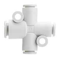 kq2ty06-08a SMC KQ2TY Series Cross Tube-to-Tube Adaptor, 6 mm to 8 mm, Tube-to-Tube Connection Style, KQ2TY06-08A