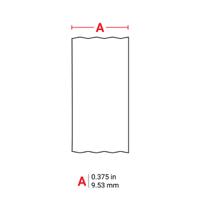 m4c-375-499 Brady B-499 on Black on White Label, 9.53 mm Width