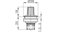 rrjr Schlegel Elektrokontakt RRJR Pointer Knob for Potentiometer