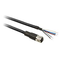 xzcp11v12l10 Telemecanique Sensors Female 5 way M12 to Unterminated Sensor Actuator Cable, 10 m