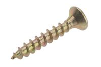 263-1858 RS PRO Pozidriv Countersunk Steel Wood Screw, Yellow Passivated, Zinc Plated, 4mm Thread, 25mm Length