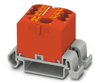 3273202 Phoenix Contact Distribution Block, 7 Way, 4mm², 24A, 690 V, Red