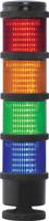 220-5054 RS PRO Red/Green/Amber/Blue Signal Tower, 4 Lights, 24 V