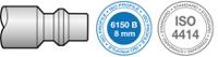 dmo-1315is PREVOST Wall Mounted 15m Air Hose Reel, 13mm Inner Diameter, 20mm Outer Diameter, 1400L/min Flow Rate
