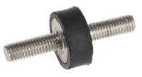 171-2572 RS PRO M8 Anti Vibration Mount, Male to Male Bobbin with 66kg Compression Load