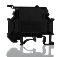 3000540 Phoenix Contact UK 5-HESILED 24 N Series Black Fused DIN Rail Terminal, 0.2 → 6mm², Single-Level, Screw