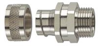 166-31104-pcs20-sm-m20-npbps-sr HellermannTyton Straight-Swivel External Thread, Conduit Fitting, 20mm Nominal Size, M20, Brass, Silver IP54 rating