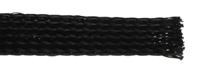 170-80150-hlb15-pet-bk HellermannTyton Expandable Braided PET Black Cable Sleeve, 15mm Diameter, 10m Length, Helagaine HLB Series