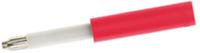 240100-22 Staubli Red, Male to Female Test Connector Adapter With Brass contacts and Silver Plated - Socket Size: 4mm