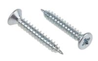 144-3497 RS PRO Pozidriv Countersunk Steel Wood Screw, Bright Zinc Plated, No. 4 Thread, 3/4in Length
