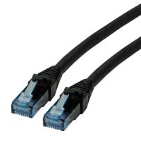 21152754-100 Roline, 1.5m Cat6a, Black RJ45 to Male RJ45 Male, UTP Unshielded, Terminated LSZH Sheath
