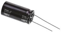 eeuee2c221 Panasonic 220μF Aluminium Electrolytic Capacitor 160V dc, Radial, Through Hole - EEUEE2C221