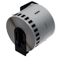 dk22205 Brother White Black Print Label Roll, 62mm Width, 1 Roll Qty