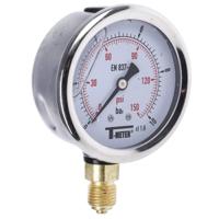 1613006 Sferaco G 1/4 Analogue Pressure Gauge 10bar Bottom Entry 63mm Outside Diameter