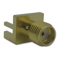 132357-11 Amphenol RF, Jack Edge Mount SMA Connector, 50Ω, Solder Termination, Straight Body